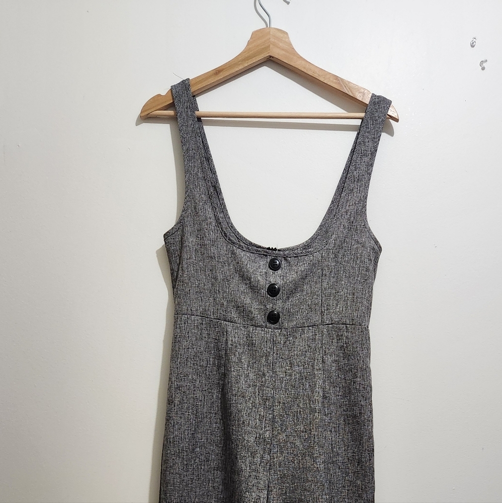 SHEIN Charcoal Buttoned Maxi Dress